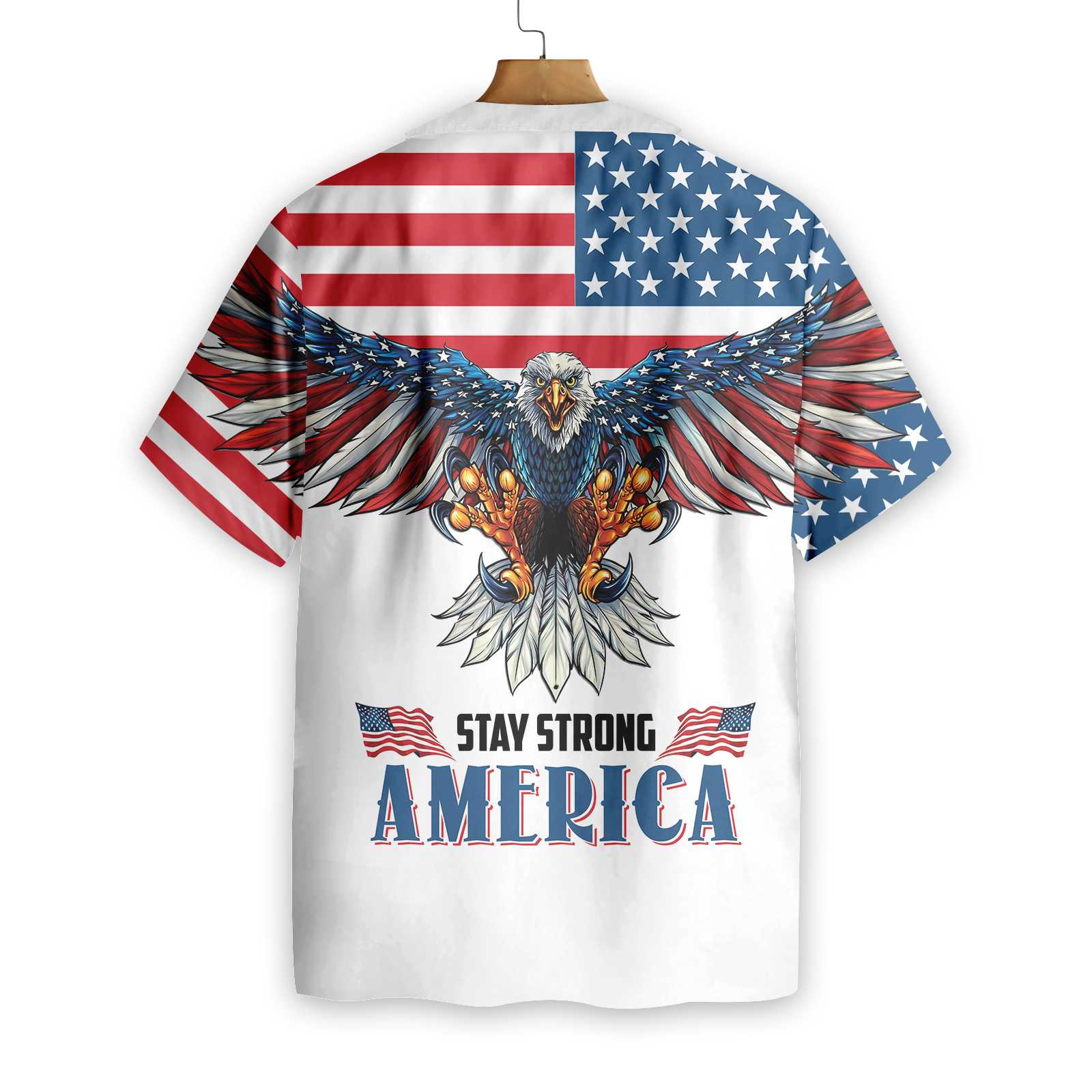 American Eagle Stay Strong Shirt For Men Hawaiian Shirt 2.jpg