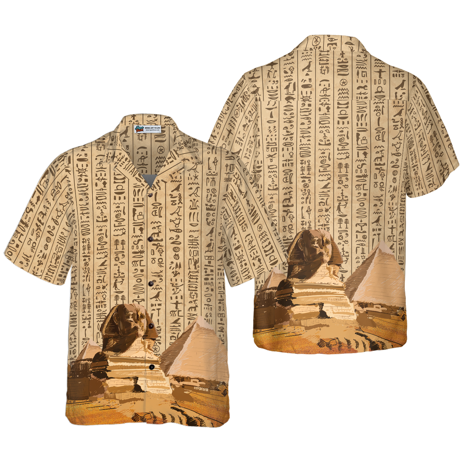Ancient Egypt Hieroglyphs Hawaiian Shirt 1.png
