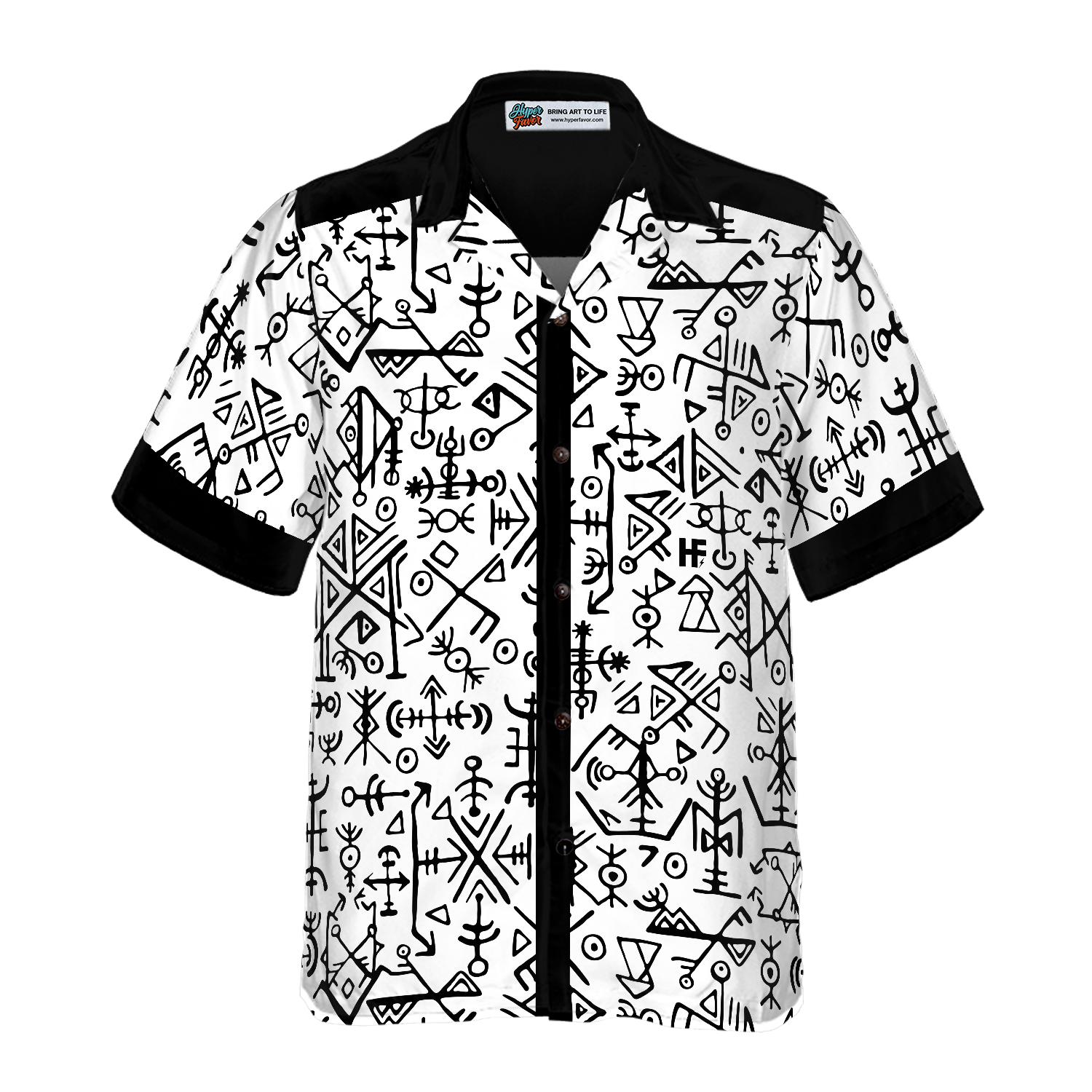 Ancient Viking Seamless Pattern Hawaiian Shirt 1.png