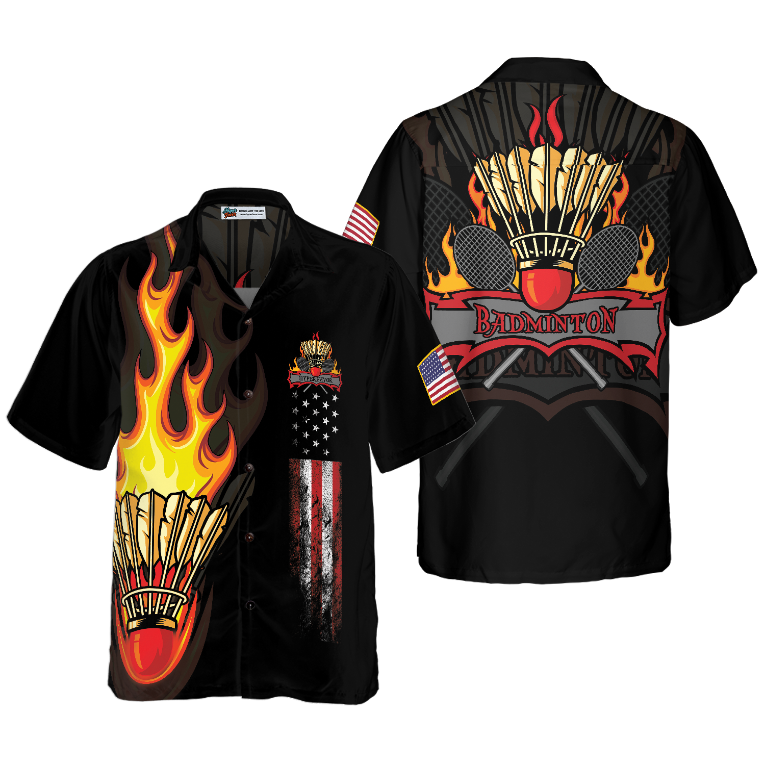 Badminton Flame Hawaiian Shirt 1.png