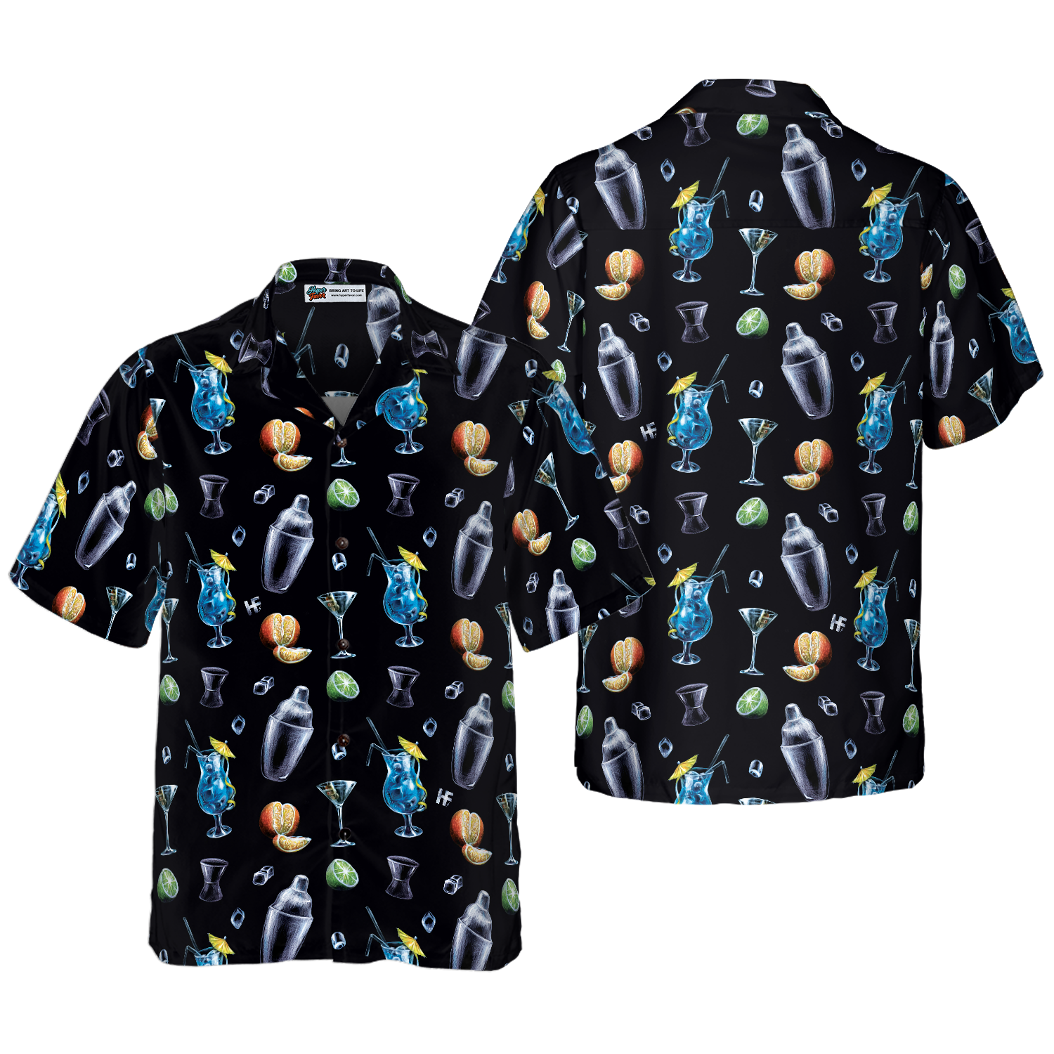 Bartender Cocktail Party Hawaiian Shirt 1.png