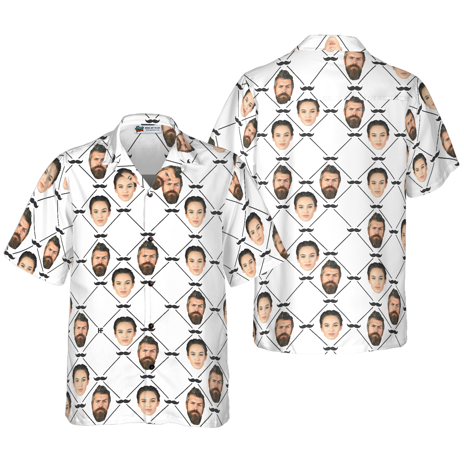 Beard Personalized Couples Face Custom Hawaiian Shirt 1.png