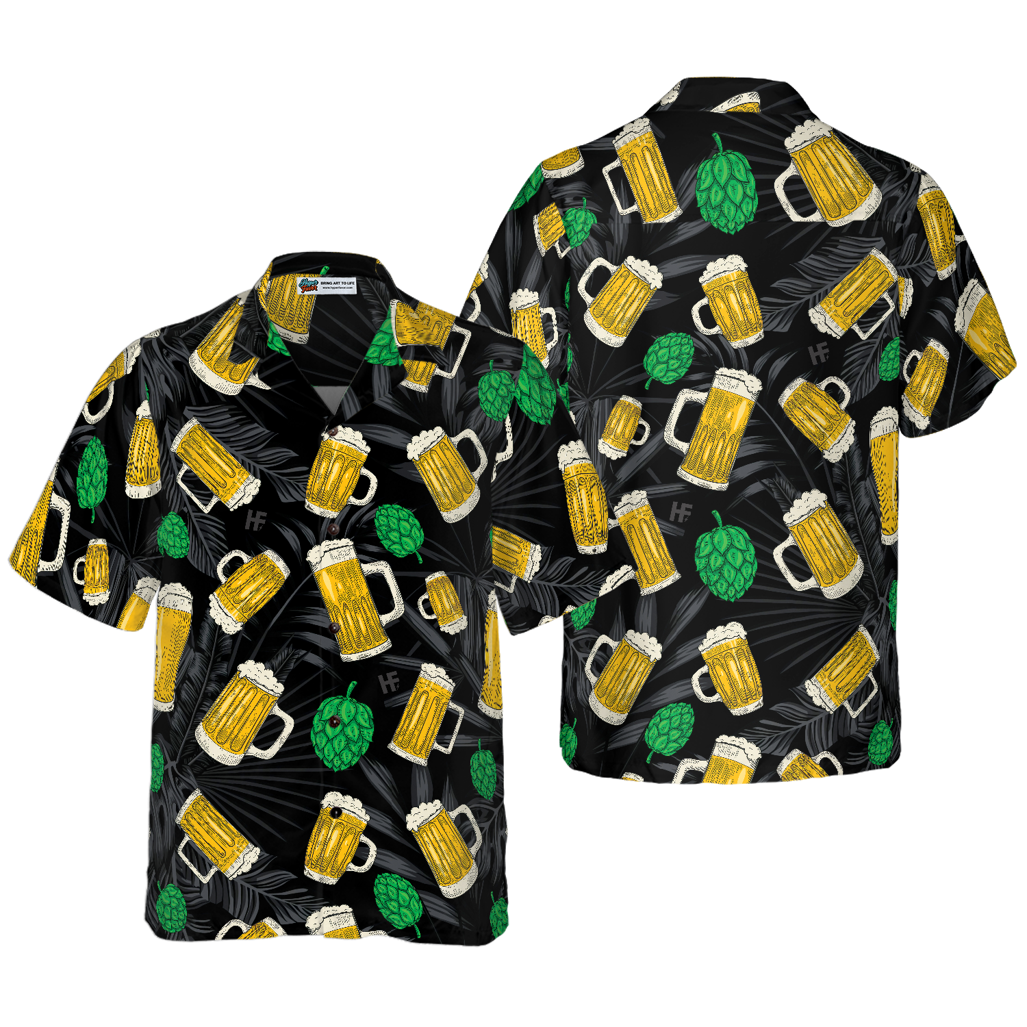 Beer Mugs And Hop Hawaiian Shirt 1.png