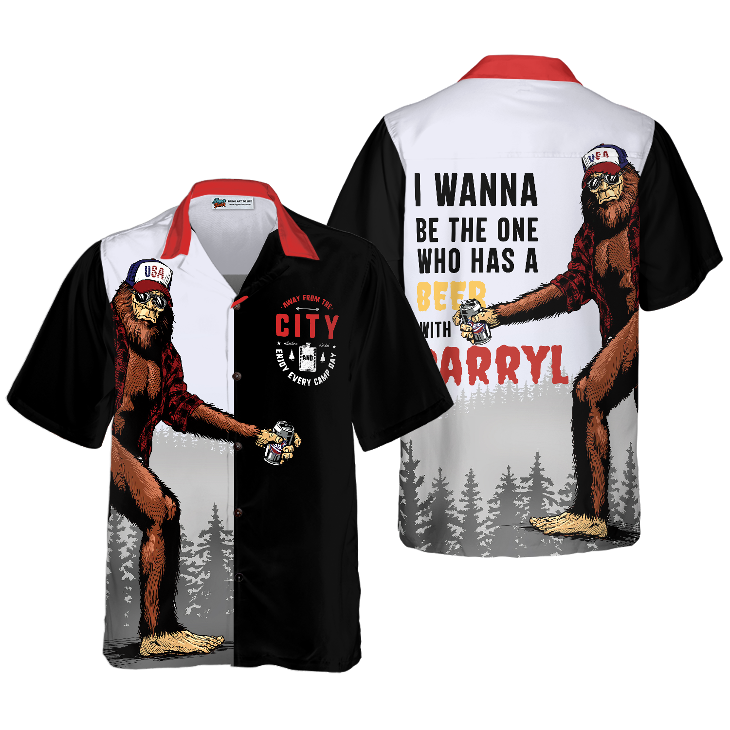 Camping Drunk With Darryl Hawaiian Shirt 1.png