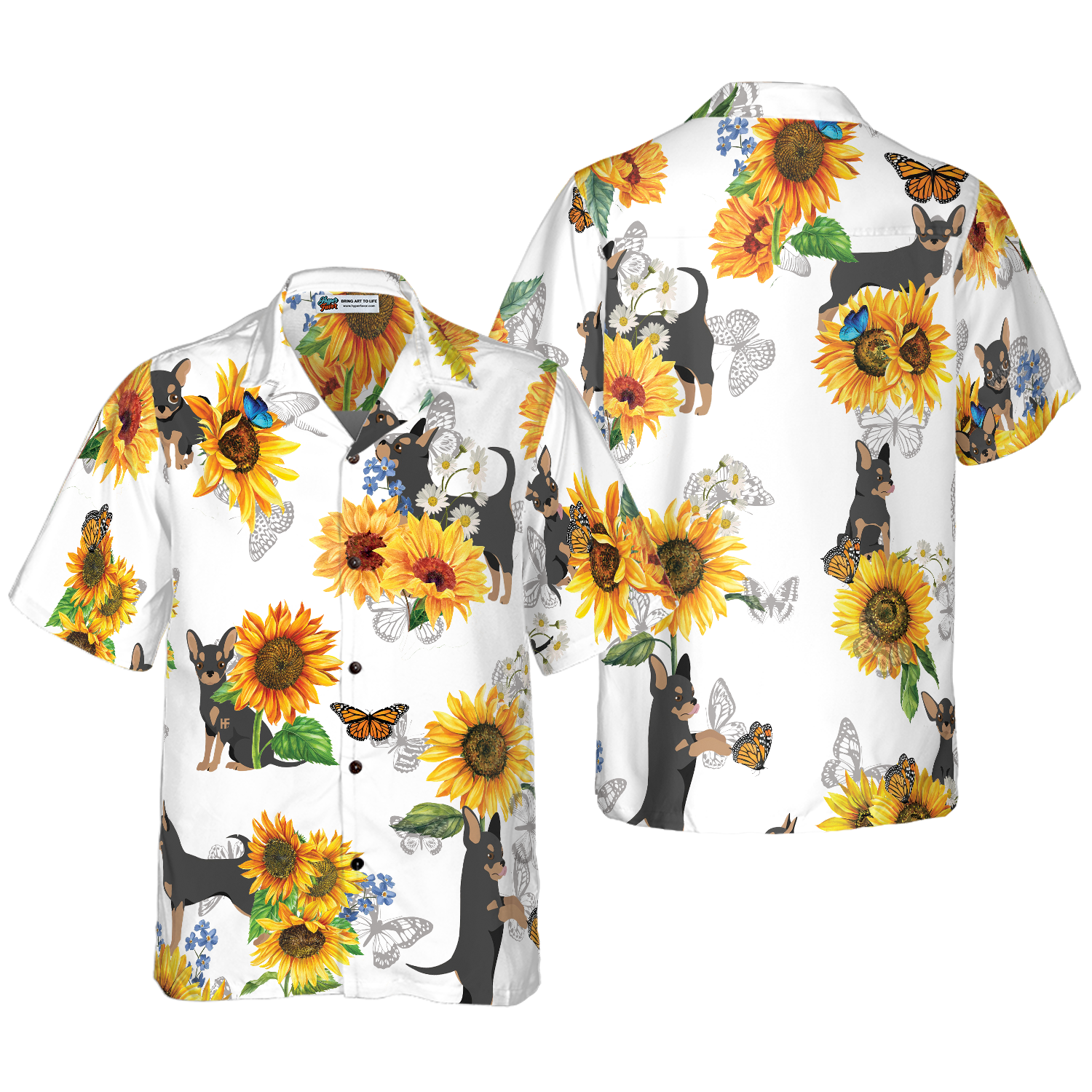 Chihuahua Lover With Sunflower Hawaiian Shirt 1.png