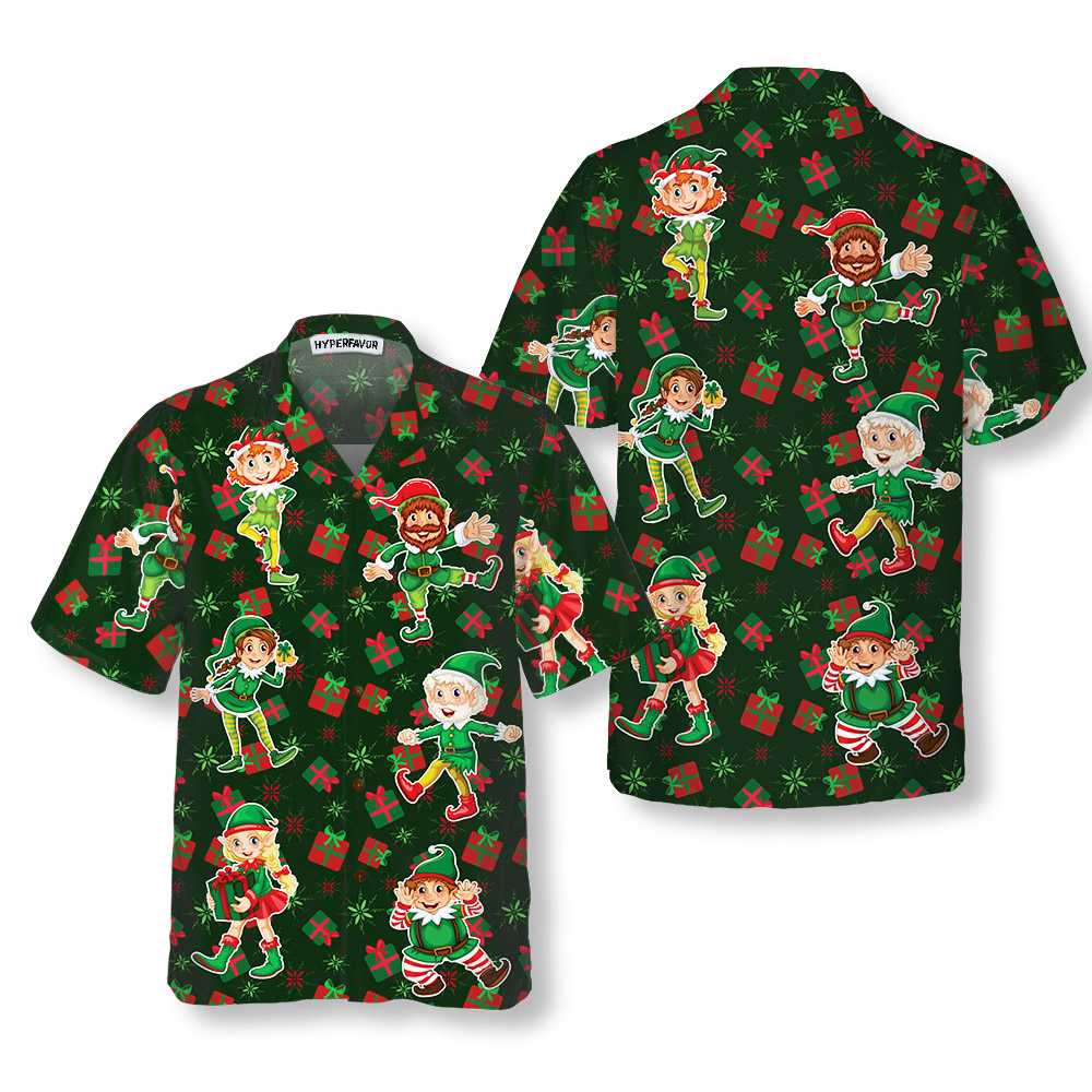 Christmas Elf Party Hawaiian Shirt Funny Elf Christmas Shirt Best Xmas Gift Idea 1.jpg