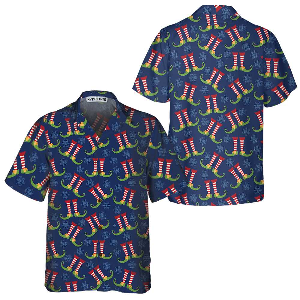 Christmas Elves Legs Hawaiian Shirt Funny Elf Christmas Shirt Best Christmas Gift Idea 1.jpg