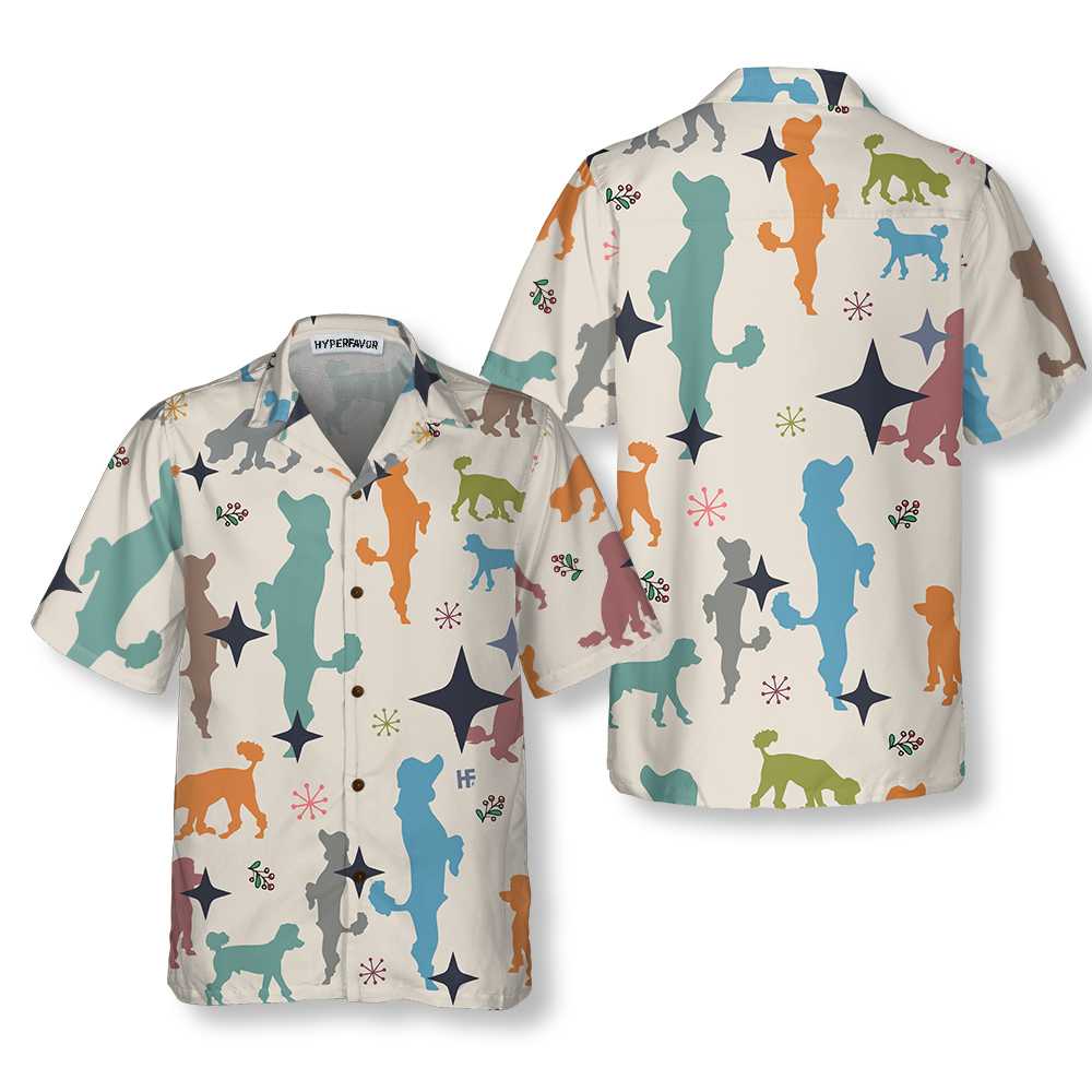 Christmas Poodle Seamless Pattern Hawaiian Shirt Poodle Dog Christmas Shirt Best Christmas Gift Idea 1.jpg