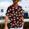 Christmas Sugar Skull Seamless Pattern Hawaiian Shirt Funny Santa Claus Shirt Best Gift For Christmas 4.jpg