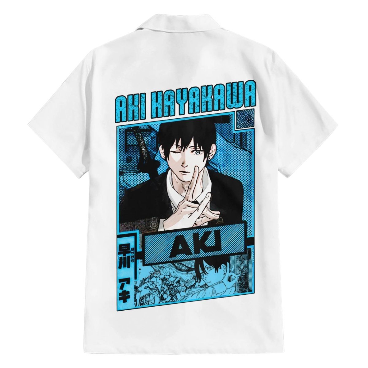 Anime Chainsaw Man Streetwear Hawaiian Shirt Aki Hayakawa 1.jpg