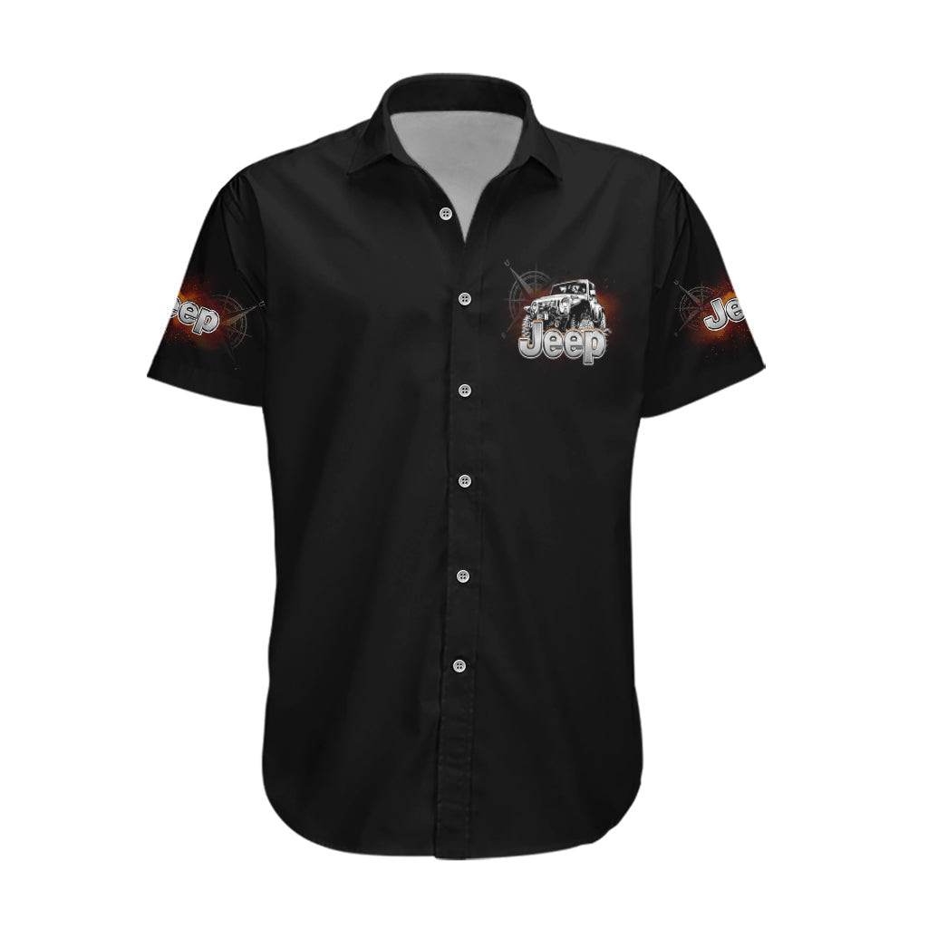 Black Jeep Hawaiian Shirt Not All Who Wander Are Lost Compass 1.jpg