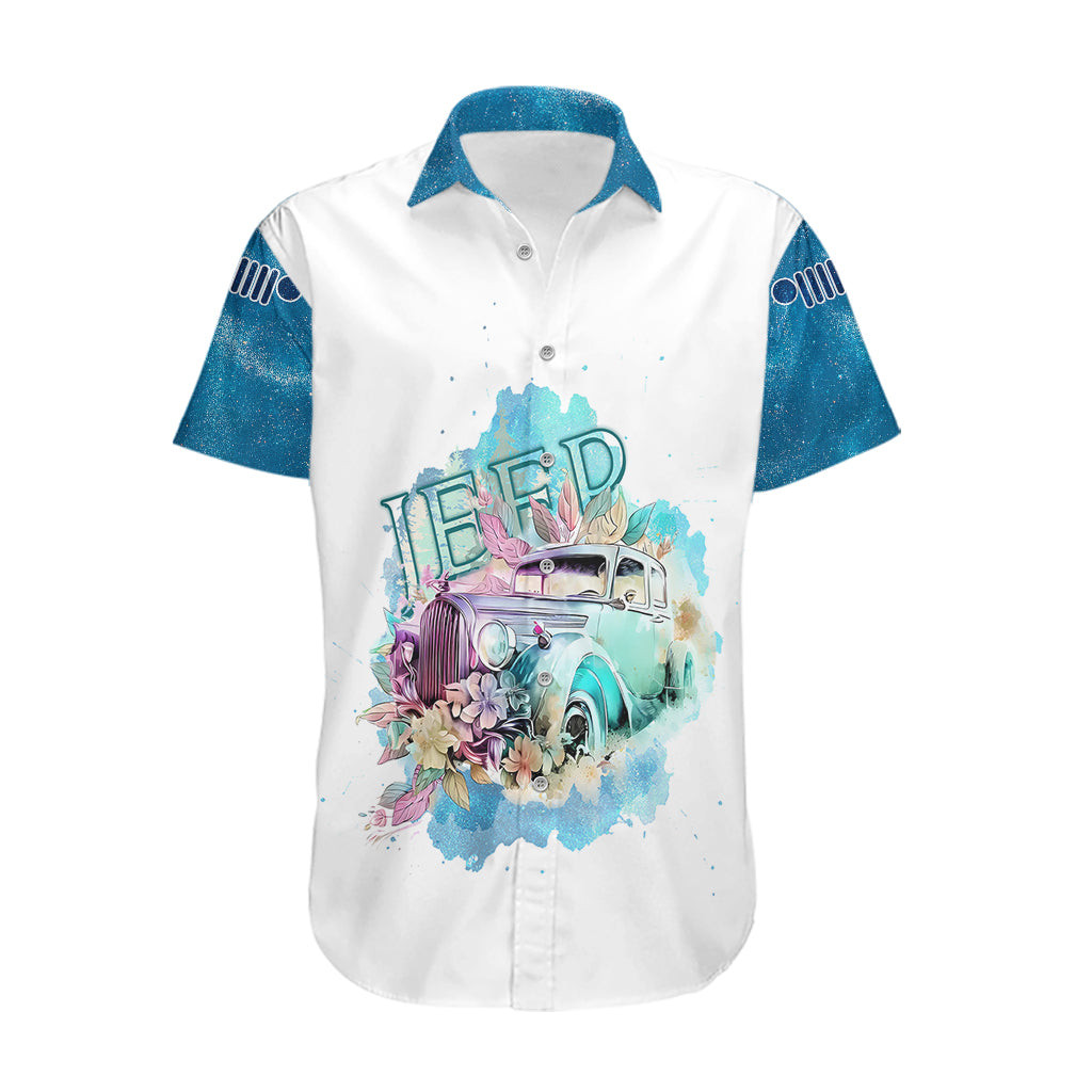 Blue Jeep Galaxy Hawaiian Shirt Not All Those Who Wander Are Lost 1.jpg