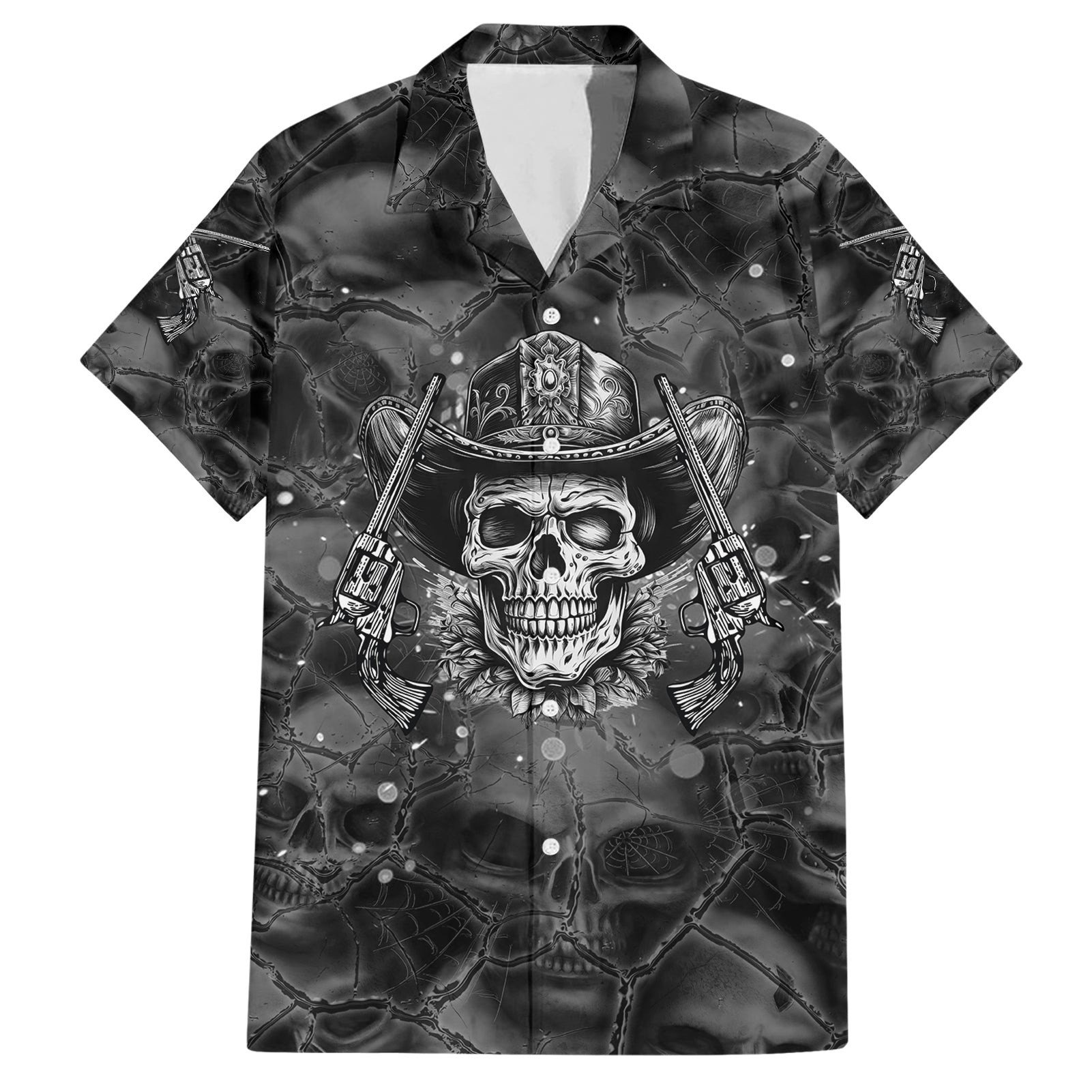 Cowboy Skull Hawaiian Shirt Cowboy Take Me Away 1.jpg