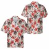 Custom Funny Pug Face Floral Hawaiian Shirt 1.jpg