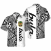Customized Black and White Modern Pattern Bula Hawaiian Shirt 1.png