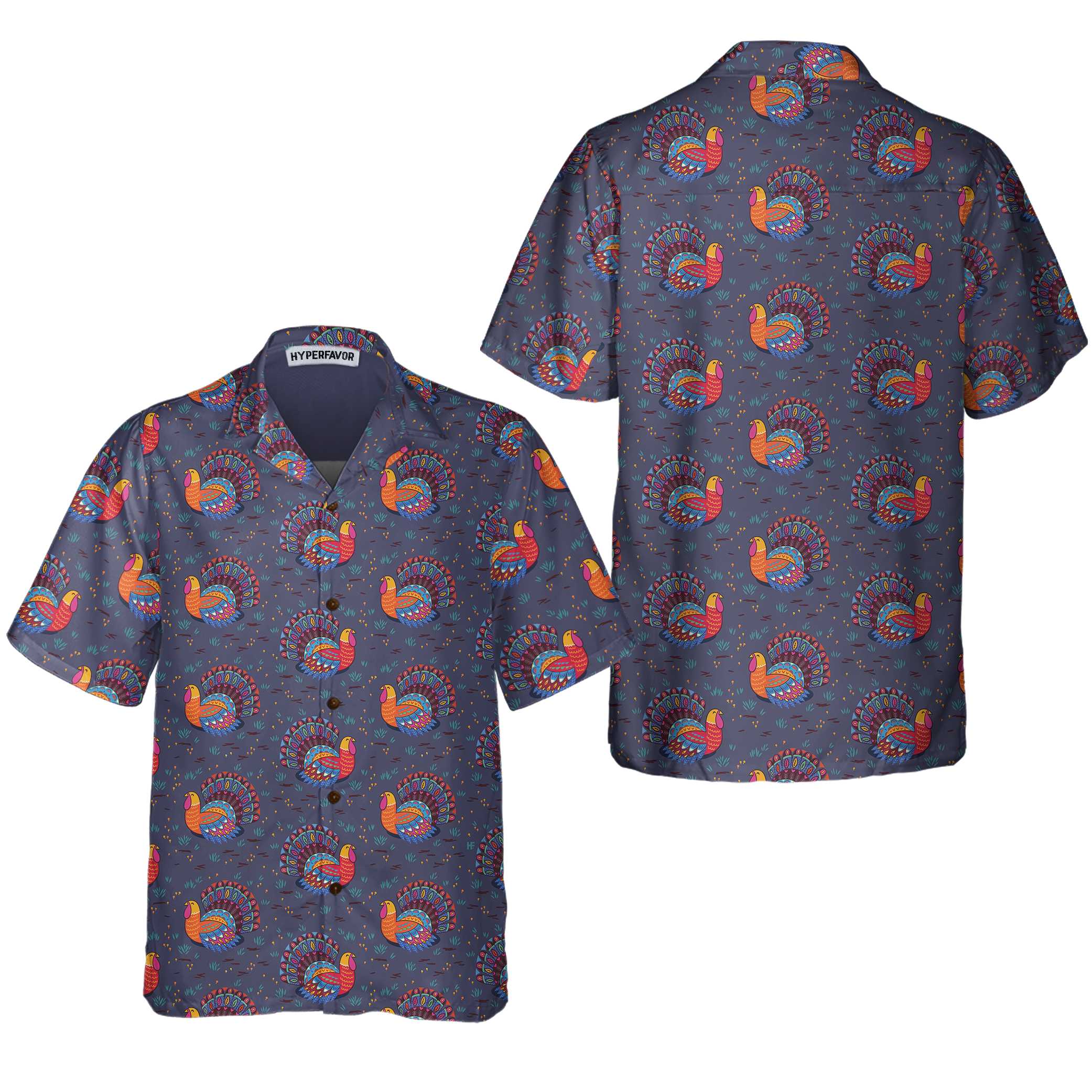 Cute Turkeys For Thanksgiving Hawaiian Shirt Cute Turkey Gift For Thanksgiving 1.jpg