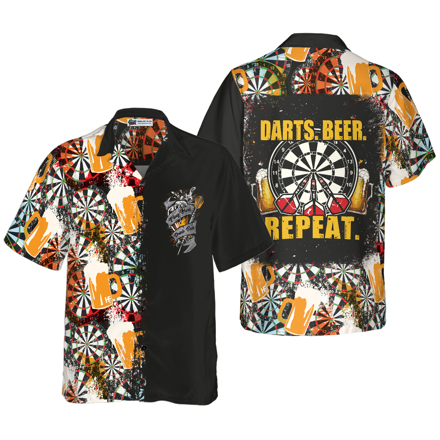 Darts Beer Repeat Hawaiian Shirt 1.png