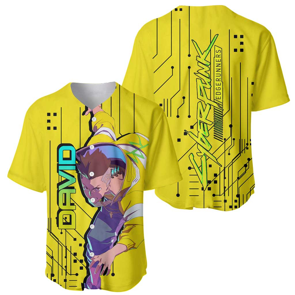 David Cyberpunk Edgerunners Baseball Jersey Anime 1