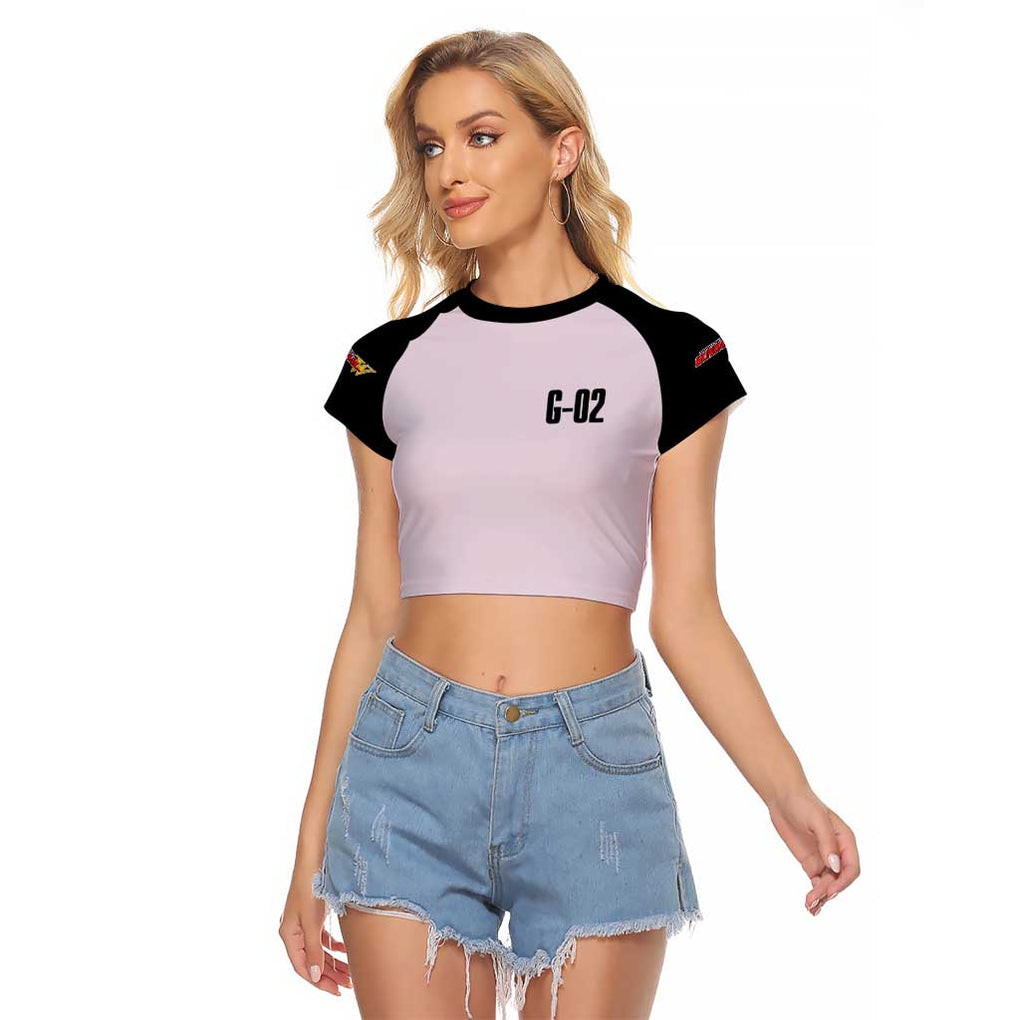 Deathscythe x Duo Maxwell Gundam Wing Endless Waltz Raglan Cropped T Shirt Anime 1
