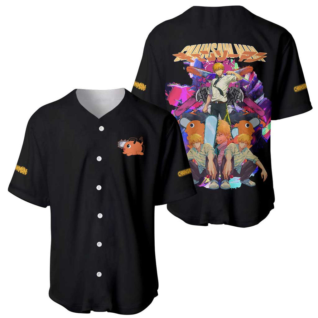 Denji Chainsaw Man Baseball Jersey Japan Anime V2 1