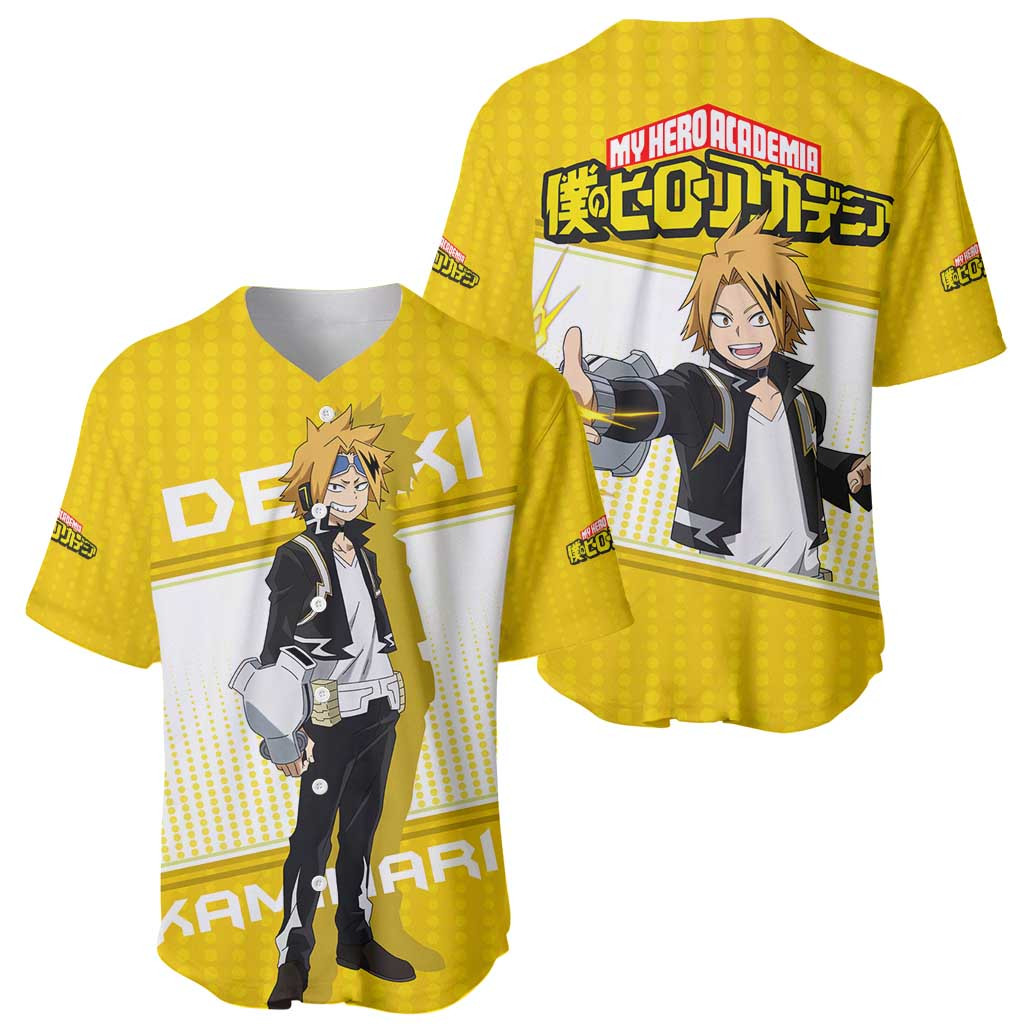 Denki Kaminari My Hero Academia Baseball Jersey Anime 1