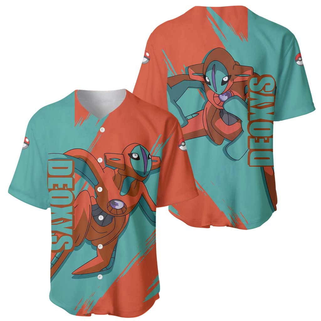 Deoxys Pokenon Baseball Jersey Anime 1