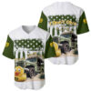 Duck Duck Jeep Baseball Jersey I Dont Give A Duck Mix Green American Flag 1