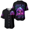 Fire Skull Baseball Jersey Judge Me When Youre Perfect Otherwise Shut Up 1