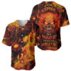 Fire Skull Baseball Jersey You inspire my Inner serial Killed 1