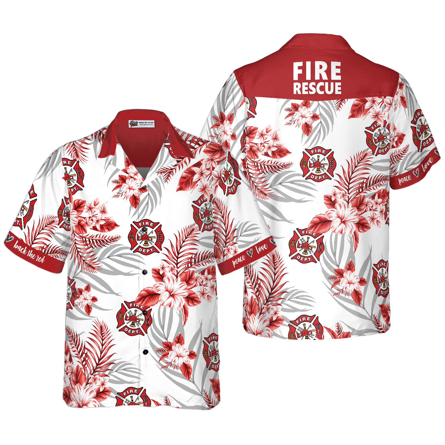 Firefighter Fire Rescue Hawaiian Shirt 1.png