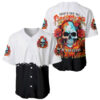 Flower Skull Baseball Jersey Dont Try To Figured Me Out I Special Kind Fire Flower 1
