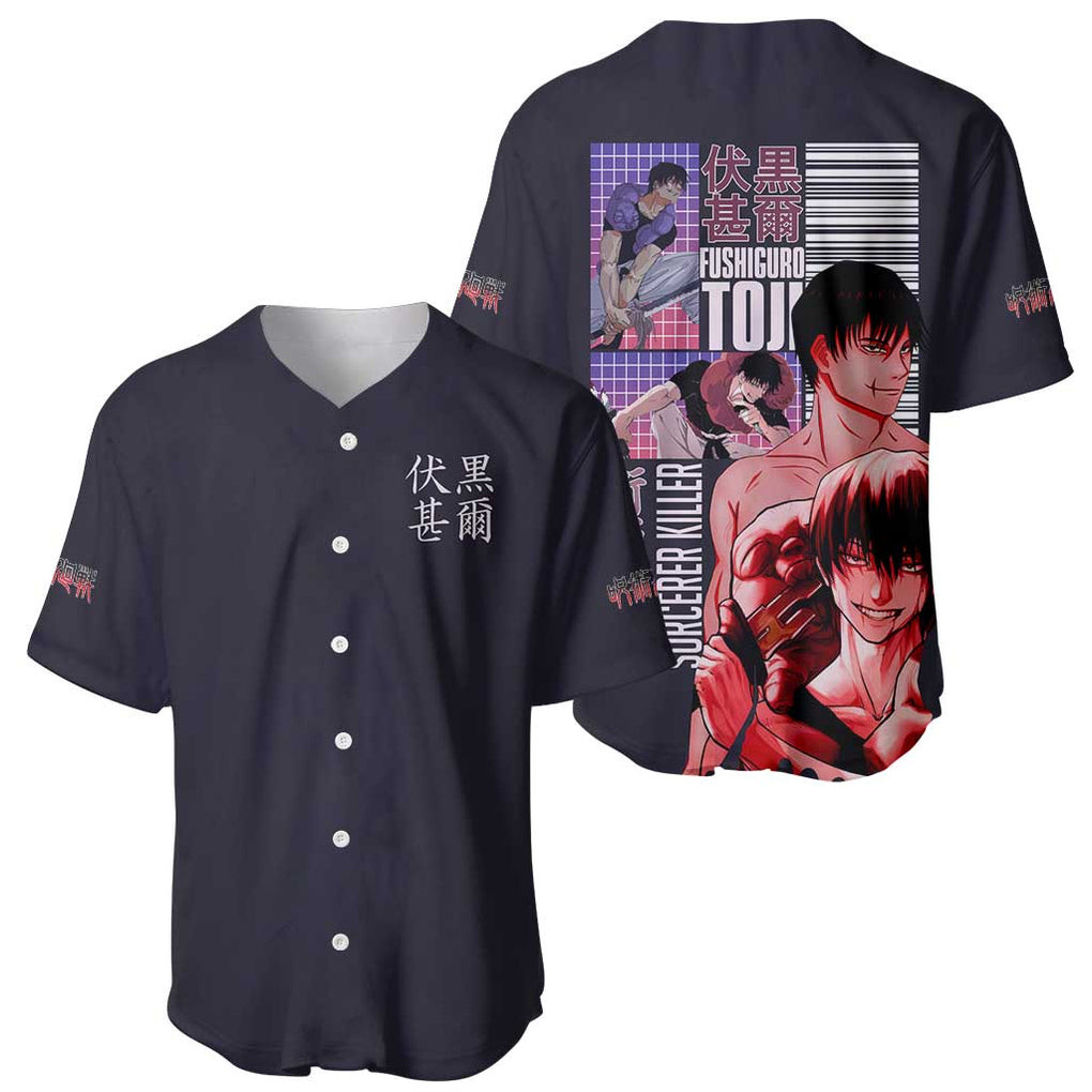 Fushiguro Toji Jujutsu Kaisen Baseball Jersey Japan Anime 1