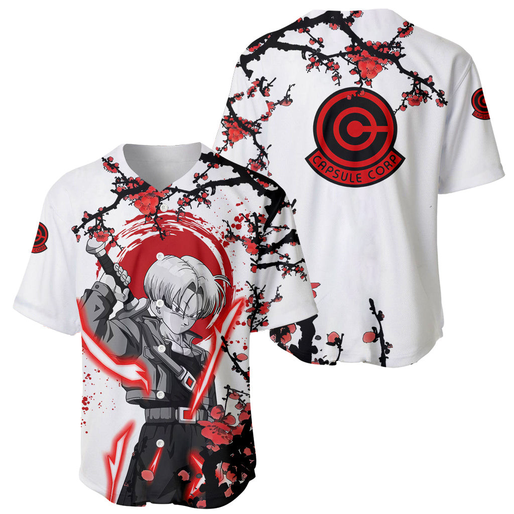 Future Trunks Dragon Ball Japan Style Baseball Jersey 1