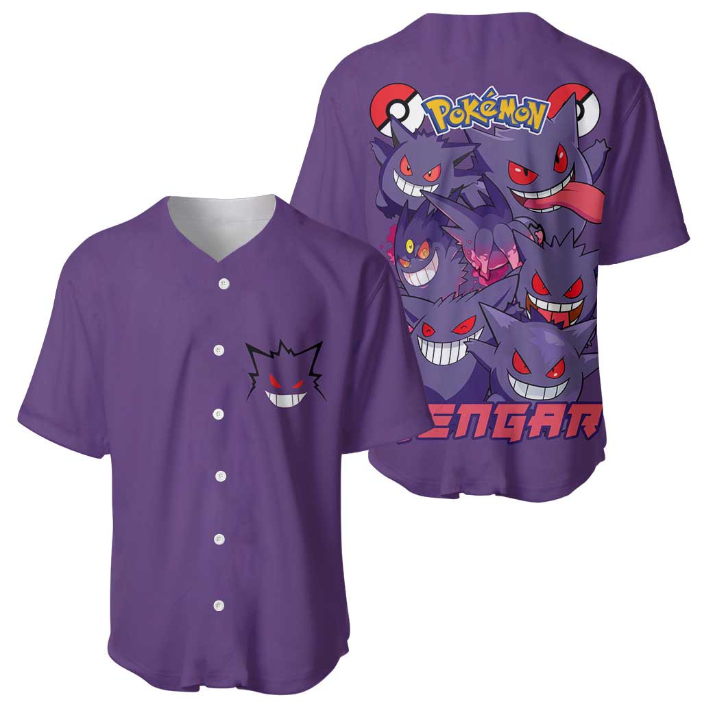 Cappellino Baseball Ufficiale Pokemon Con Gengar Ricamato, Regolabile, Taglia Unica Adulto 58 Cm, Cotone