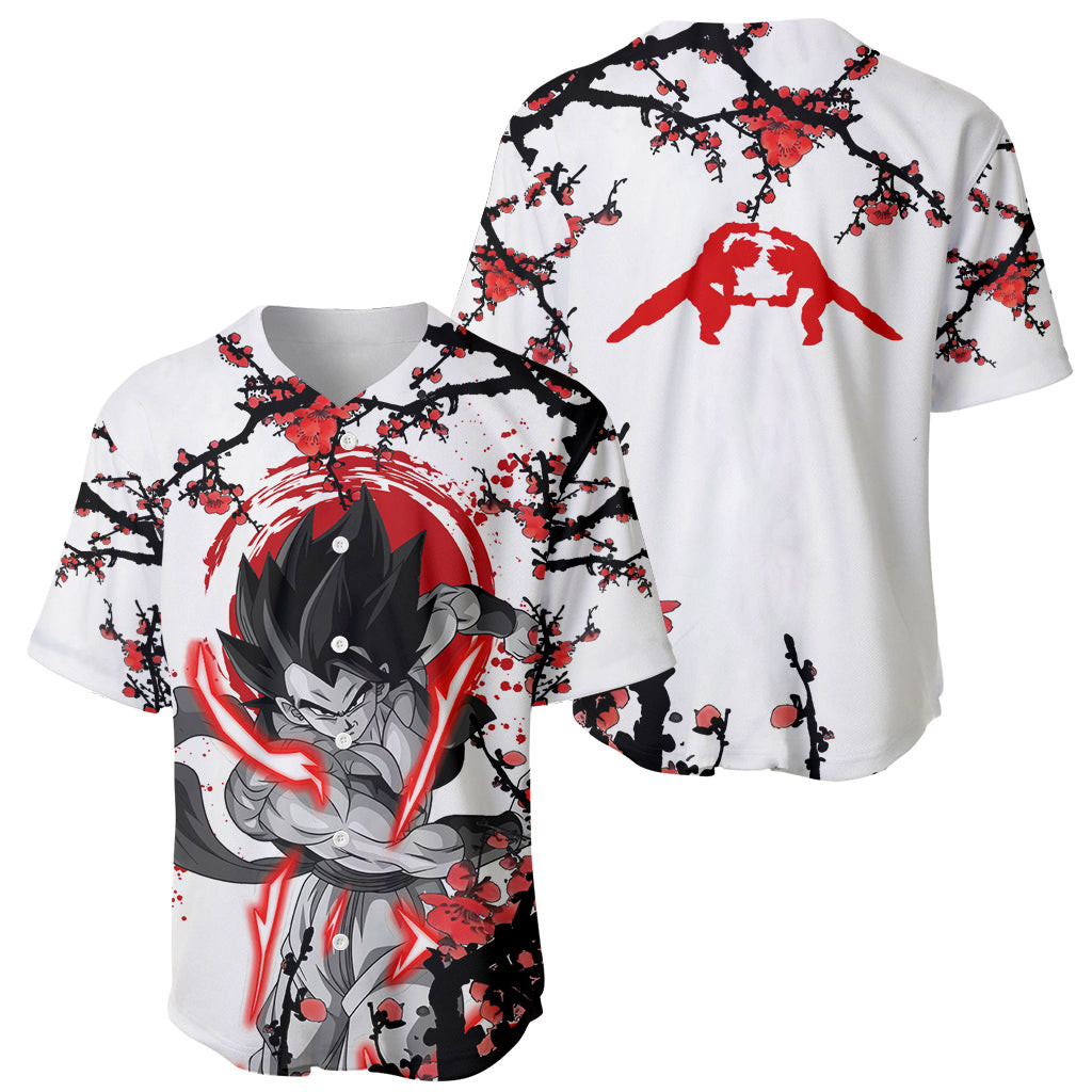 Gogeta Japan Style Anime Baseball Jersey 1