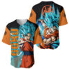 Goku Blue Anime Dragon Ball Baseball Jersey 1