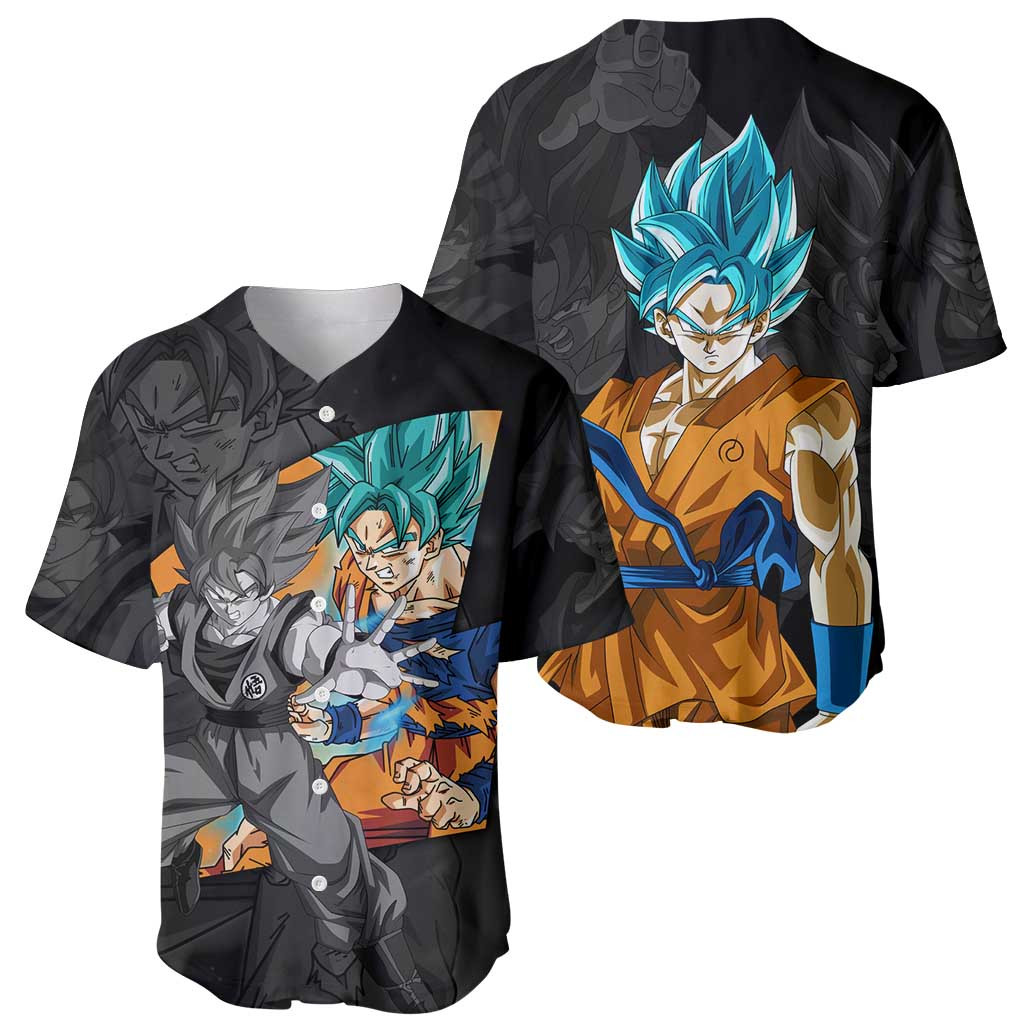 Goku Blue Dragon Ball Baseball Jersey Anime 1