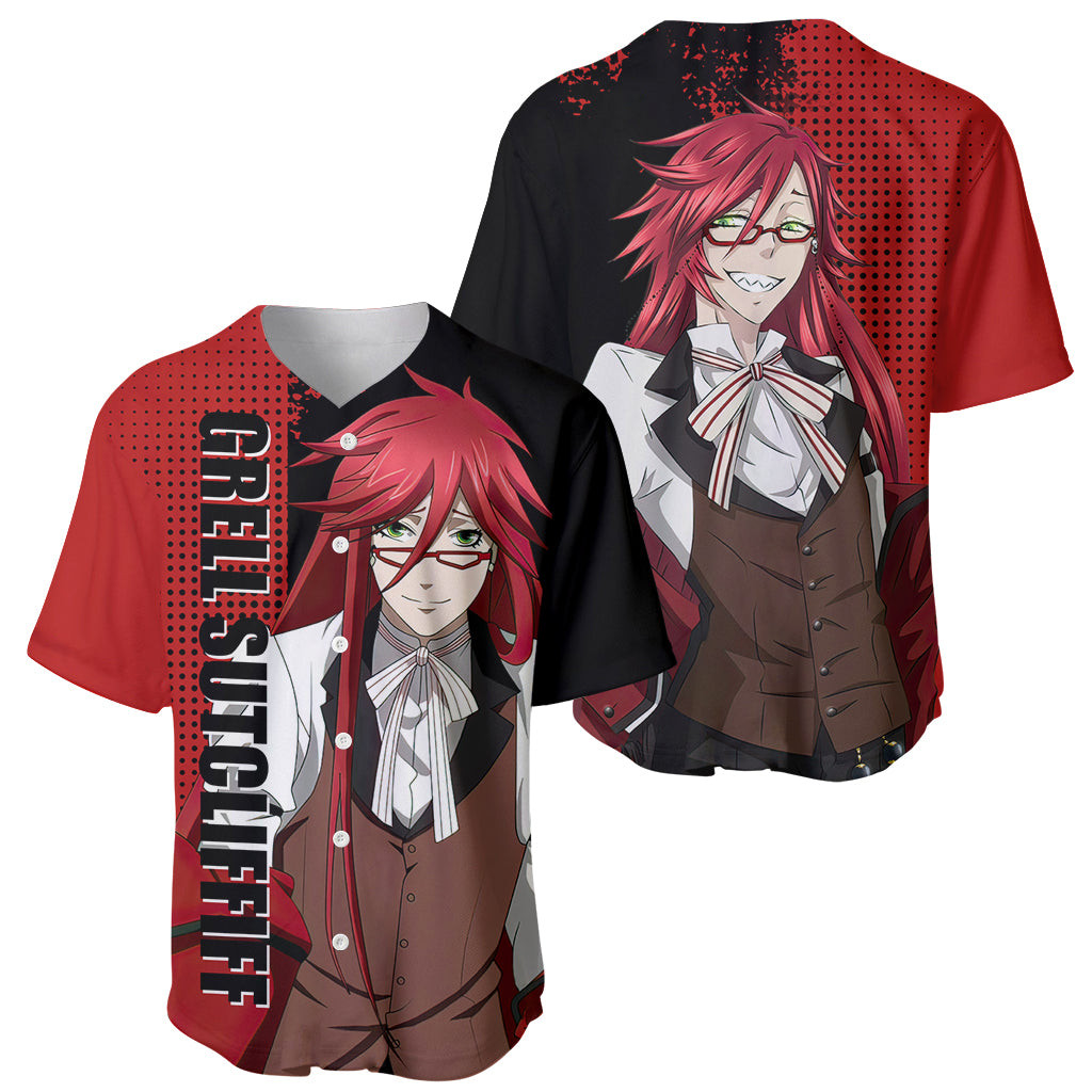 Grell Sutcliff Baseball Jersey Black Butler 1