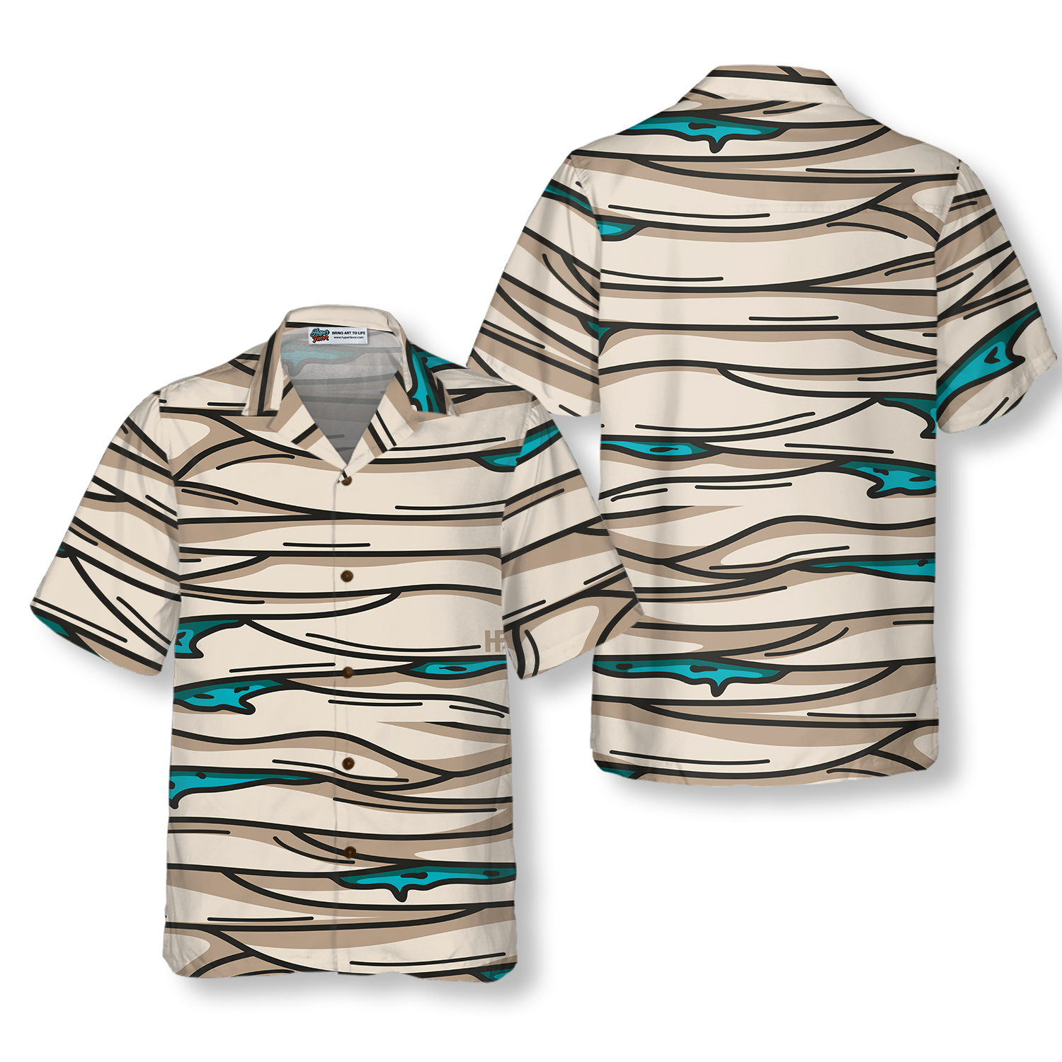 Halloween Mummy Costume Shirt Hawaiian Shirt 1.png