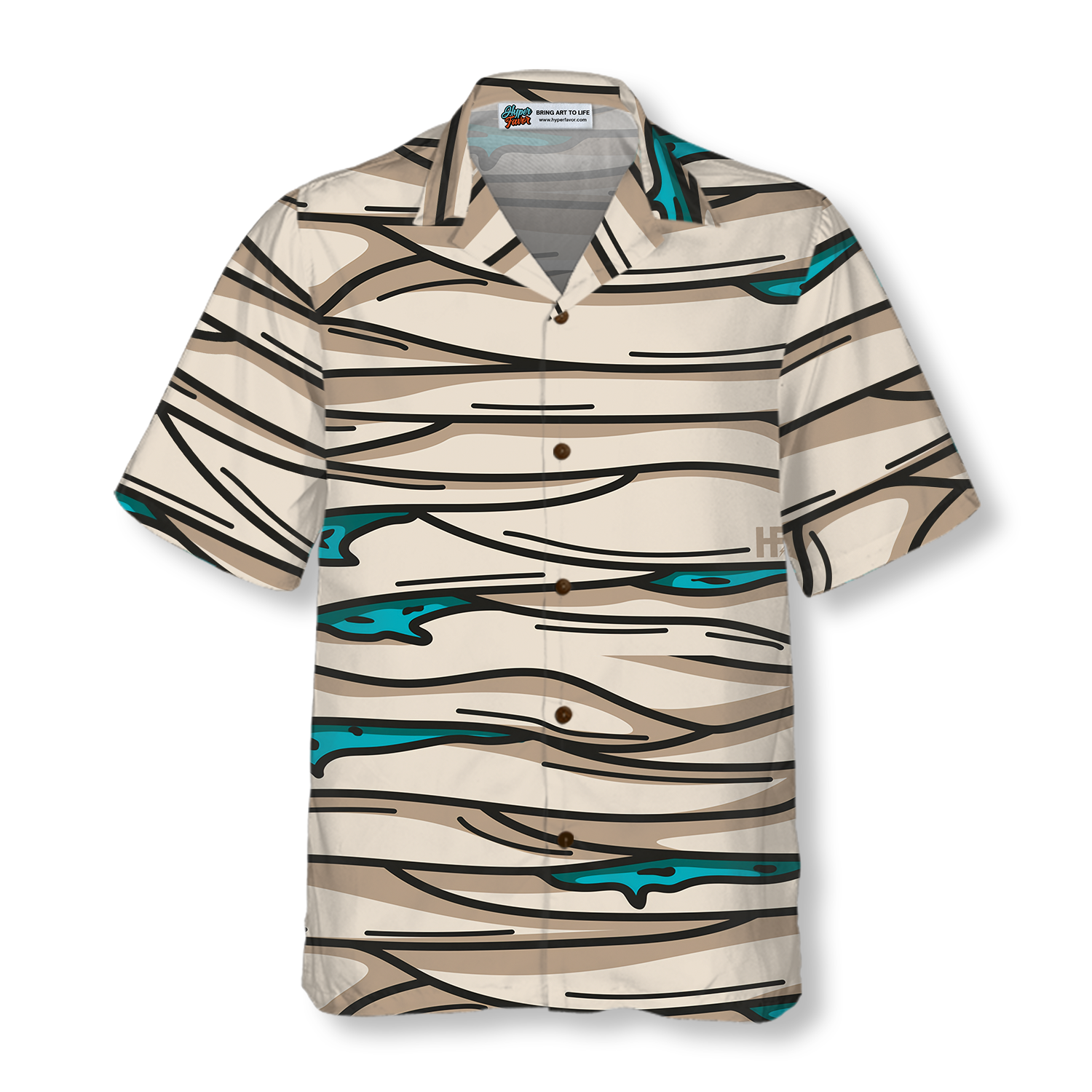 Halloween Mummy Costume Shirt Hawaiian Shirt 2.png