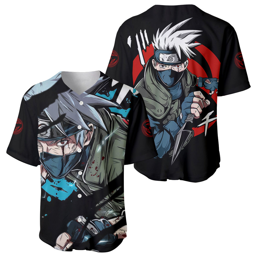 Hatake Kakashi Sharingan Eye Baseball Jersey Naruto 1