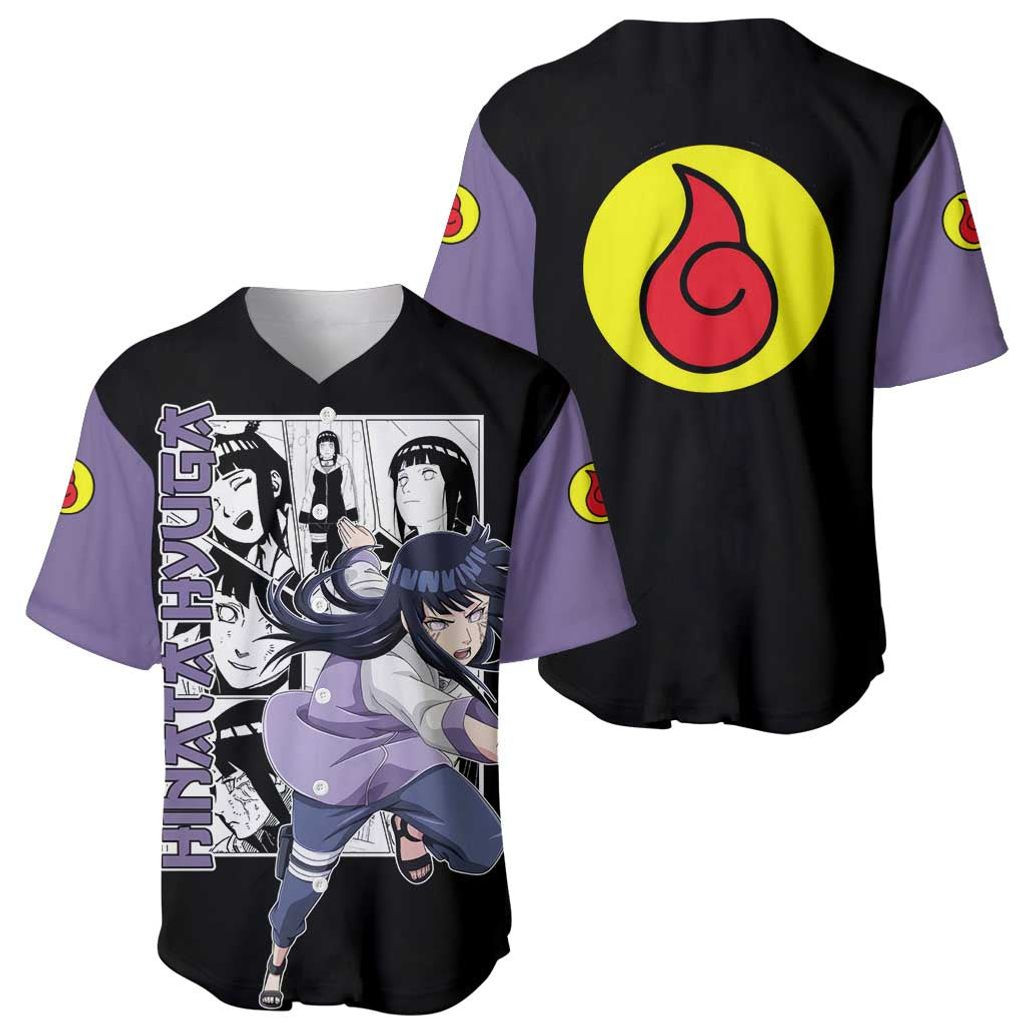 Hinata Hyuga Naruto Baseball Jersey Anime Mix Manga 1