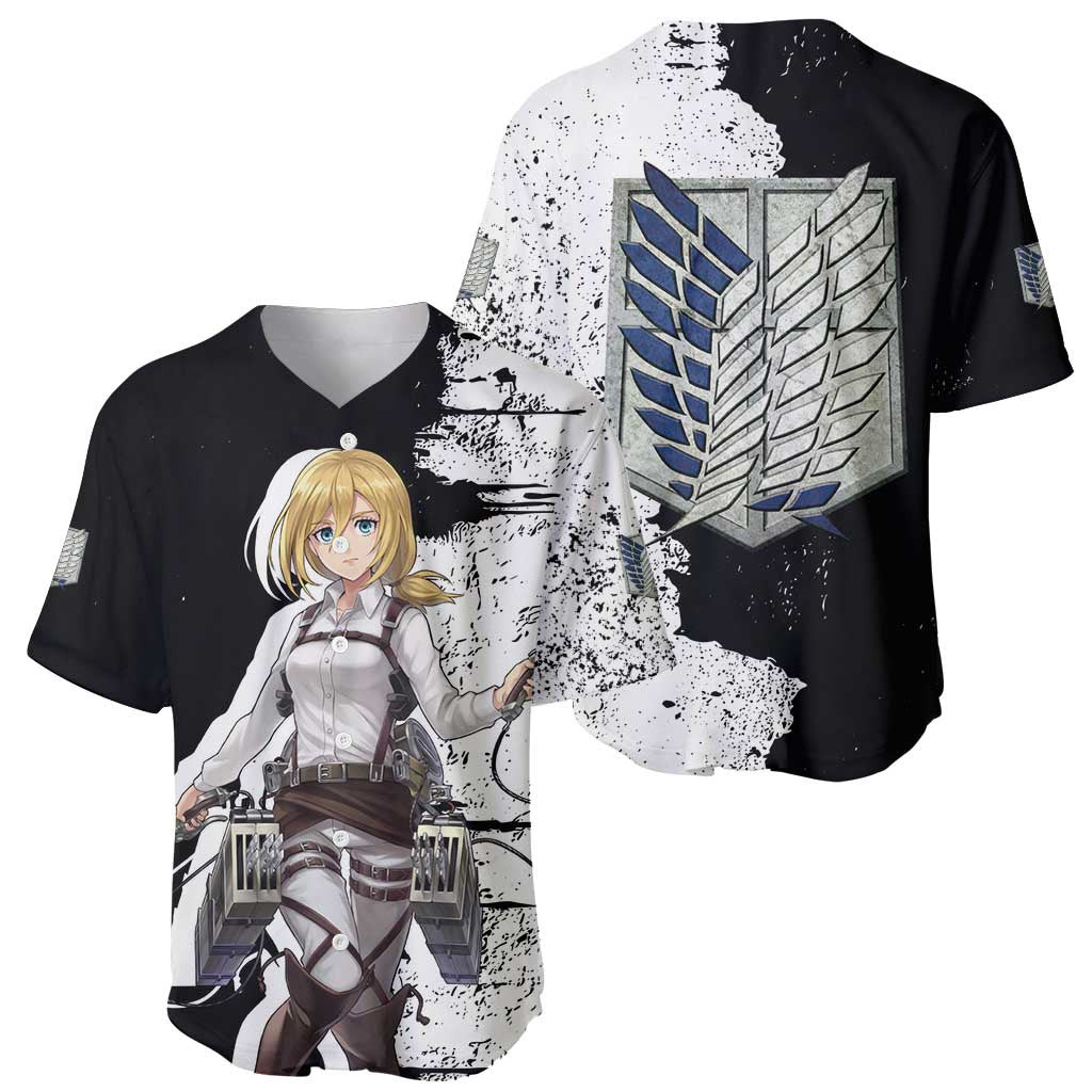 Historia Reiss Attack On Titan Baseball Jersey Anime 1