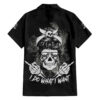 I Do What I Want Skull Black And White Hawaiian Shirt 1.jpg