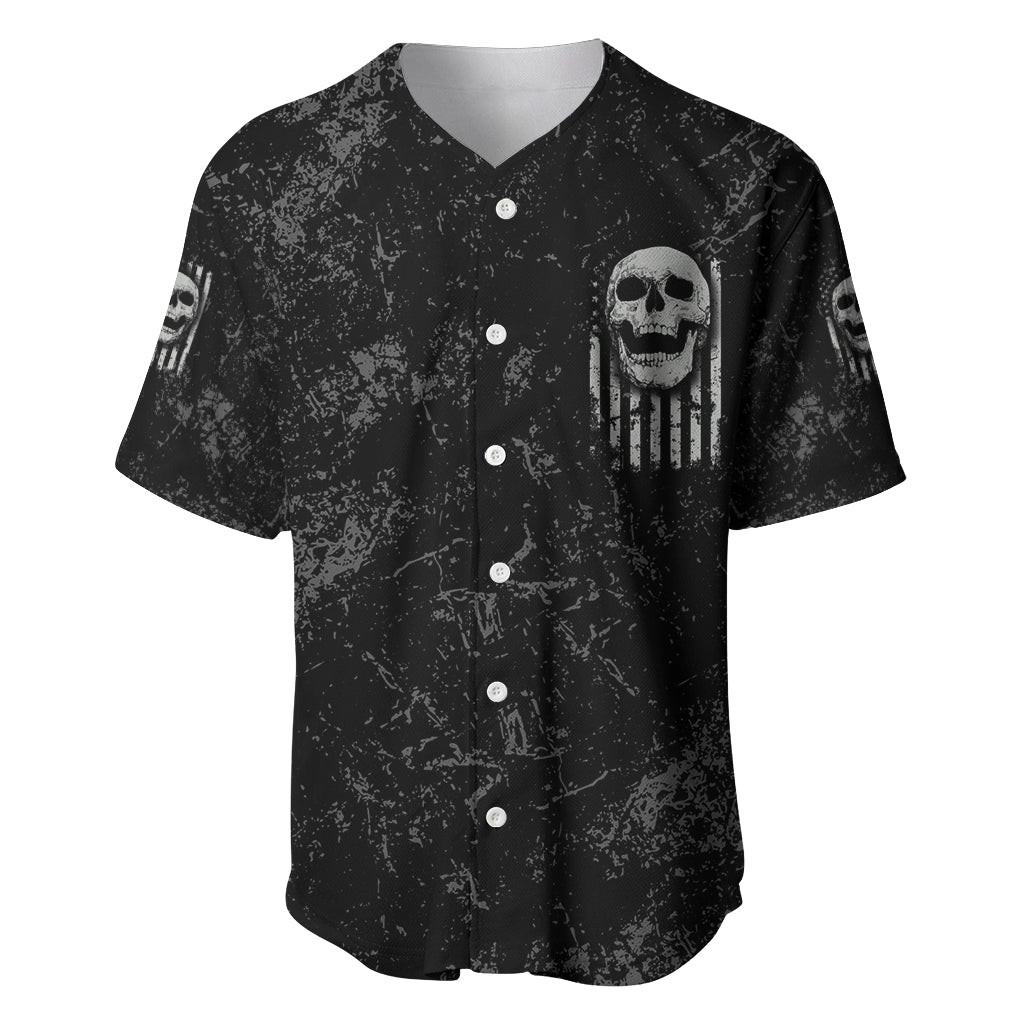 IDGAF Flag Skull Baseball Jersey 3