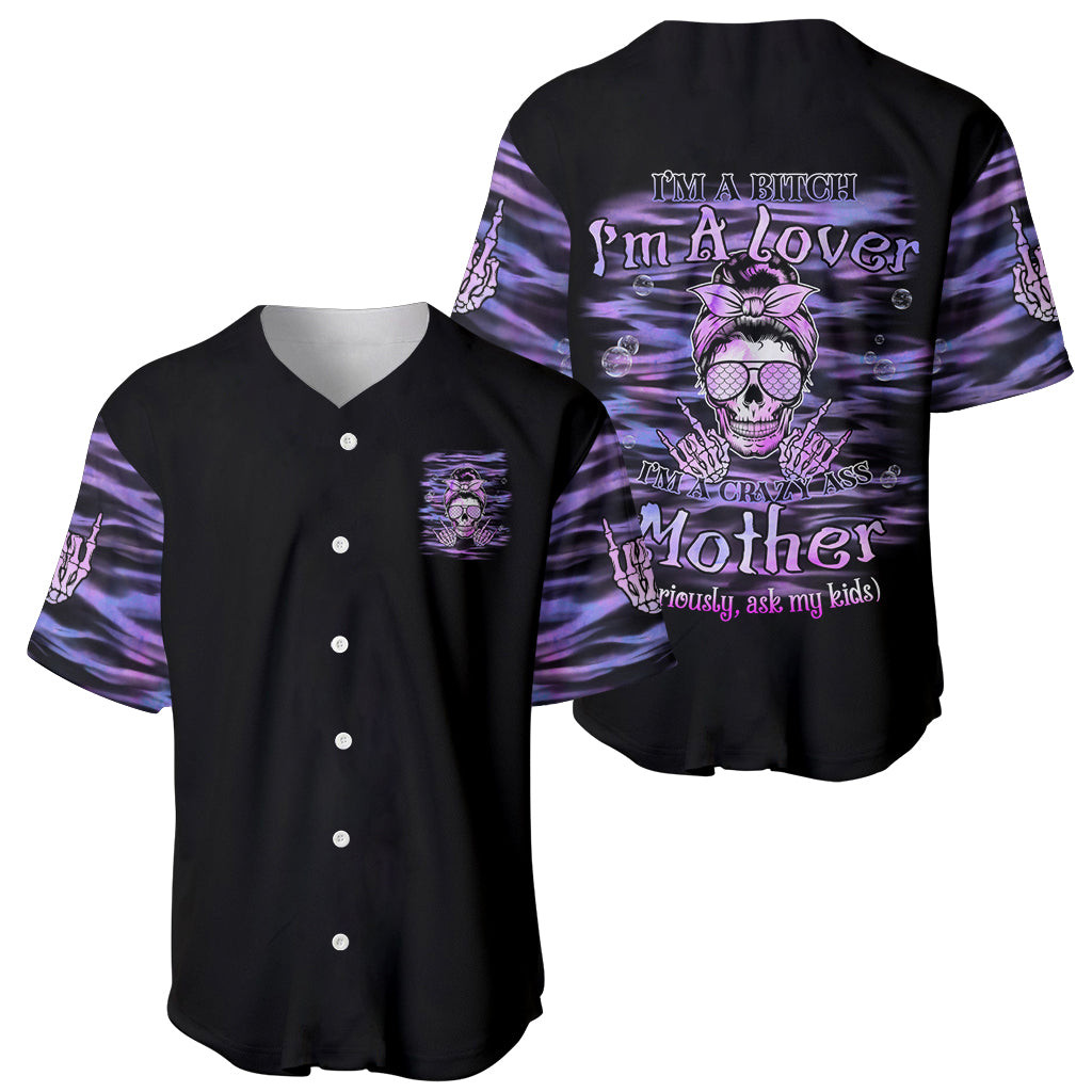 Im A B Im A Lover Im A Crazy Mother Baseball Jersey 1