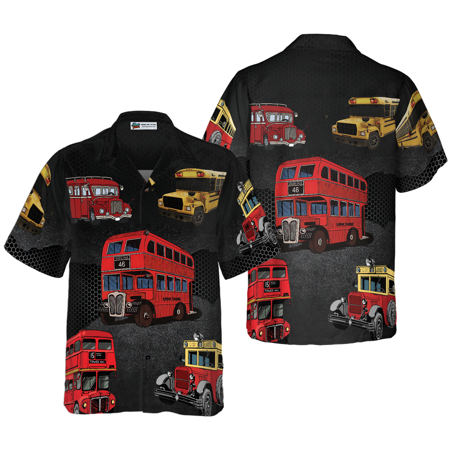 Im Driving At Night Bus Driver Hawaiian Shirt 1.png