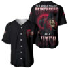 In A World Full Of Princesses Be A Witch Rose Skull Baseball Jersey 1