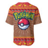 Infernape Pokemon Baseball Jersey Anime Pixel Christma Pattern 3
