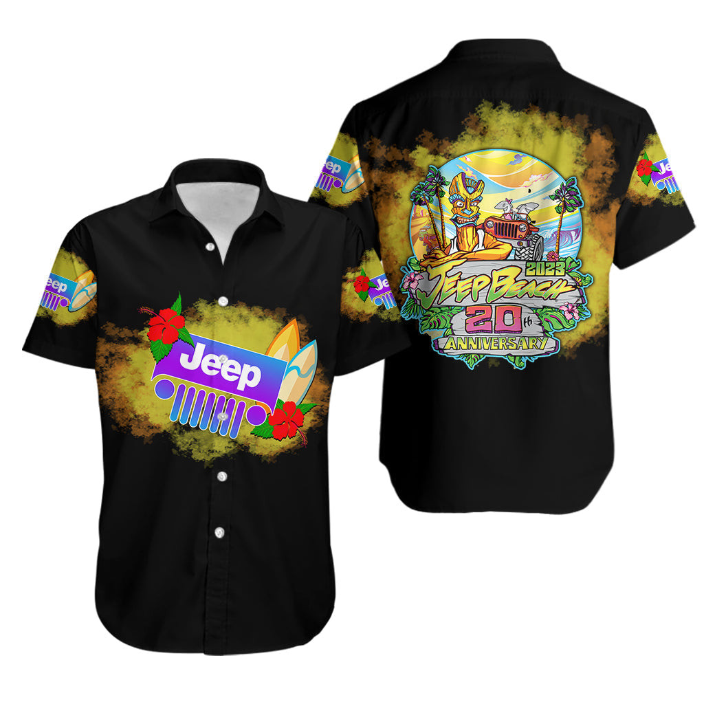 JEEP Beach Hawaiian Shirt Anniversary 20th 2023 Black Style 1.jpg